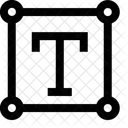 Texte Outil Transformation Icône