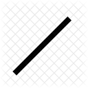 Outil Ligne Segment De Ligne Icône