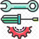 Outils Cle Cog Icône