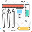 Outils Ustensiles Papeterie Icône