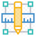 Conception Outils Regle Icône