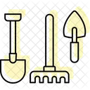 Outils Jardinage Equipement Icône