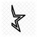 Outline Star Right Icon