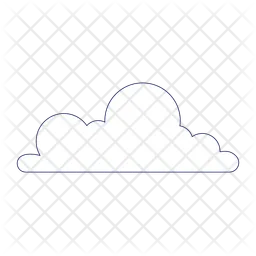 Outlined cloud  Icon