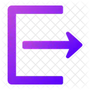 Output Go Out Logout Icon