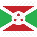 Bandeira Pais Burundi Ícone