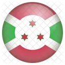 Burundi Bandeira Ícone