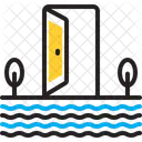 Outside Outward Door Icon