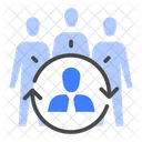 Outsourcing Staff Contractor Icon