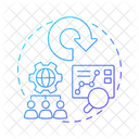 Outsourcing Reverse Logistics Strategy Icon