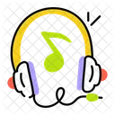 Desfrutar De Musica Ouvir Musica Fones De Ouvido De Musica Ícone