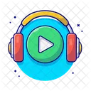Ouvindo música  Ícone