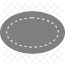 Oval Shape Design Icon