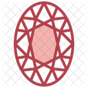 Oval Diamond  Icon