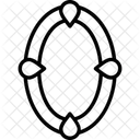 Oval Frame Unique Shape Soft Edges Icon