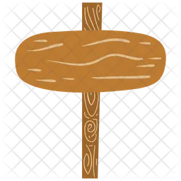 Oval wood board  Icon
