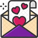 M Love Letter Ove Letter Valentine Letter Icon