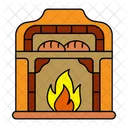 Bakery Old Fireplace Icon