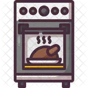 Oven Thanksgiving Roast Chicken Icon