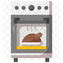 Oven Thanksgiving Roast Chicken Icon