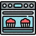 Oven Microwave Cupcake Icon