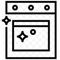 오븐 청소  아이콘