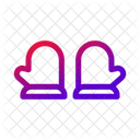 Oven Gloves Heat Resistant Protection Icon
