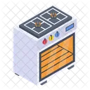 Self Cleaning Stove Cooktop Icon