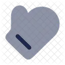 Oven Mitts Minimalistic Hand Gloves Icon