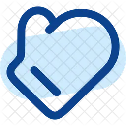 Oven Mitts Minimalistic  Icon