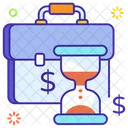 Over Time Extra Time Extra Working Hours Icon