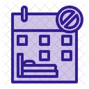 Overbooked Calendar Hotel Icon