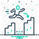 Overcome Challenge Jump Icon