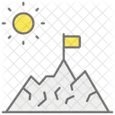 Overcoming Challenges Achievement Success Icon