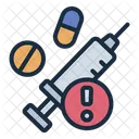 Overdose Drug Syringe Icon