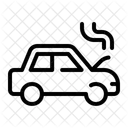 Overheat Car Breakdown Car Engine Icon