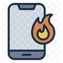 Overheating Phone Hot Icon