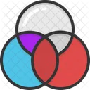 Color Combination Overlap Icon