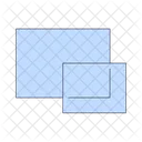 Overlapping Rectangular Windows Icon
