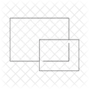 Overlapping Rectangular Windows Icon