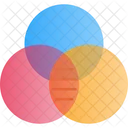 Venn Diagram Overlap Graphic Design Icon