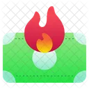 Overspend Money Fire Icon