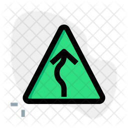 Overtake Icon - Download in Colored Outline Style