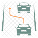Overtake Road Car Icon