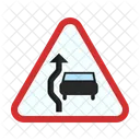 Overtake Sign Traffic Icon