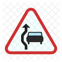 Overtake sign  Icon