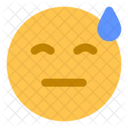 Overwhelmed Sweat Emoji Icon