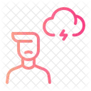 Overwork Gloomy Stress Icon