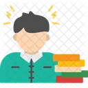 Overwork Exhaustion Stress Icon