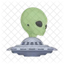 Ovni Extraterrestre Espace Fusee Icon